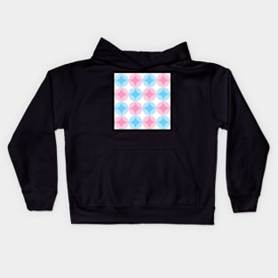 Pink and Blue Circle Pattern Kids Hoodie